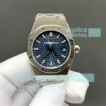 B7 Factory Swiss Clone Audemars Piguet Royal Oak Blue Dial 5800 Automatic Ladies Steel Watch 